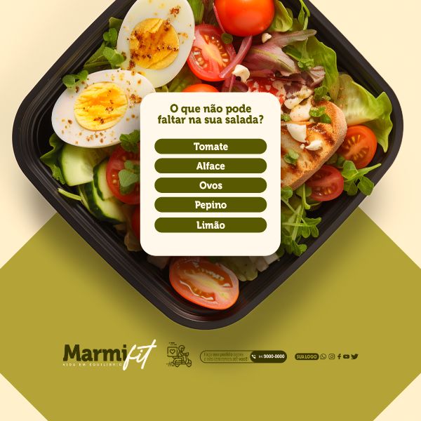 SOCIAL MEDIA - MARMITARIA FIT - O QUE NÃO PODE FALTAR NA SUA SALADA