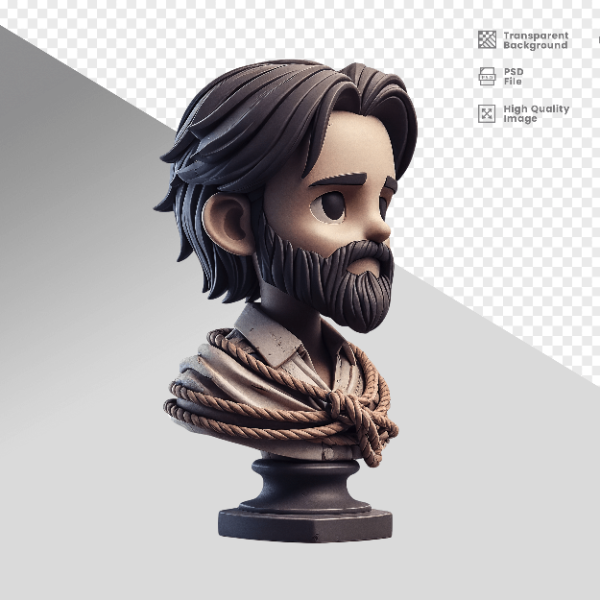 MASCOT 3D TIRADENTES  - 21  DE ABRIL DIA DE TIRADENTES