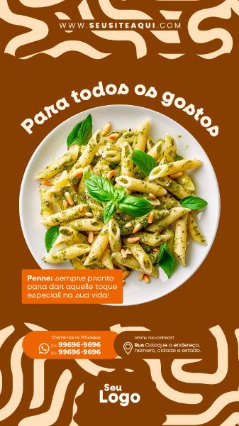 STORY - CASA DE MASSAS | RESTAURANTE | PSD EDITÁVEL