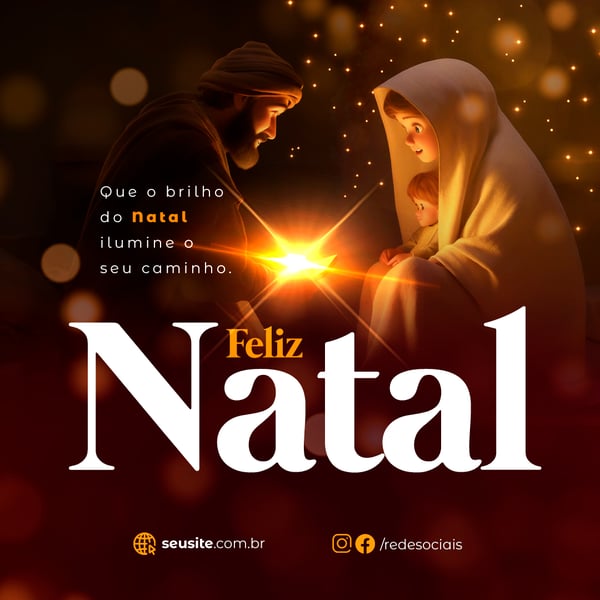 NATAL DIA 25 DE DEZEMBRO FEED PSD EDITÁVEL