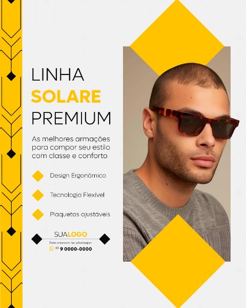 ÓTICA ÓCULOS SOCIAL MEDIA LANÇAMENTO FEED VERTICAL