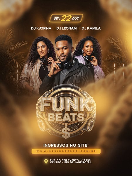 FLYER FUNK BEATS FEED PSD EDITÁVEL