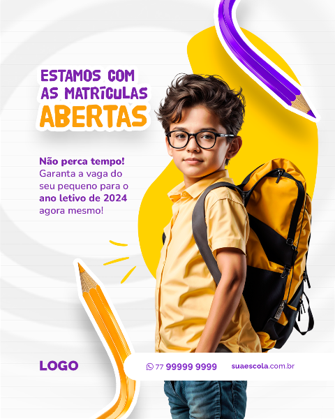 VOLTA AS AULAS: MATRÍCULAS ABERTAS 08