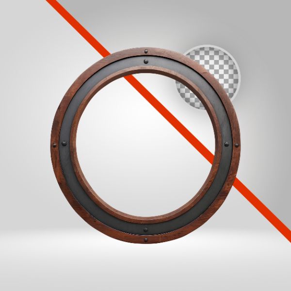 CÍRCULO DE MADEIRA 3D, ELEMENTO PNG, TÁBUA DE CORTE, ELIPSE PARA TEXTO, SERTANEJO, SÃO JOÃO, RODA, CAVALGADA, SELO 3D