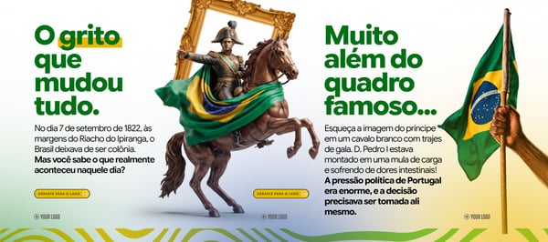 INDEPENDÊNCIA DO BRASIL 7 DE SETEMBRO SOCIAL MEDIA FLYER PSD EDITÁVEL