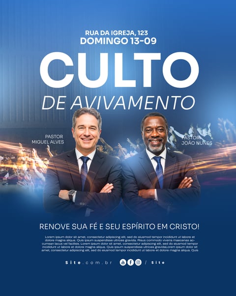 SOCIAL MEDIA CULTO EVANGÉLICO