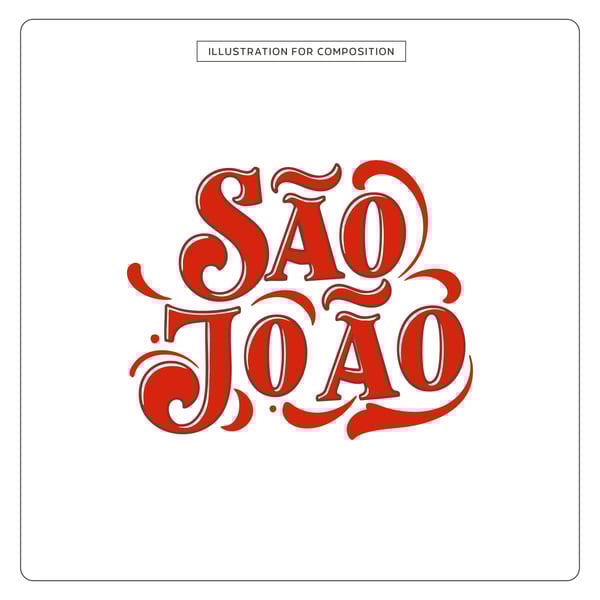 LETTERING SÃO JOÃO PARA COMPOSIÇÃO 10
