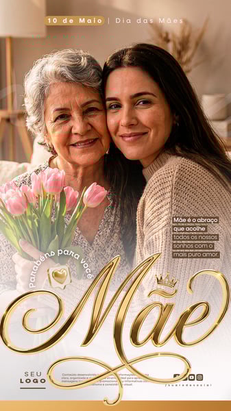 DIA DAS MÃES 10 DE MAIO STORY SOCIAL MEDIA PSD EDITÁVEL 4