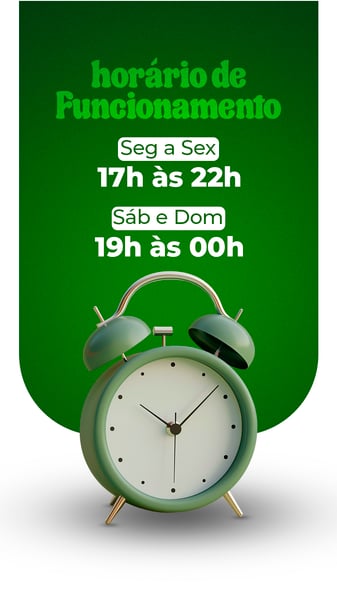 SOCIAL MEDIA PIZZARIA HORÁRIO DE FUNCIONAMENTO STORY