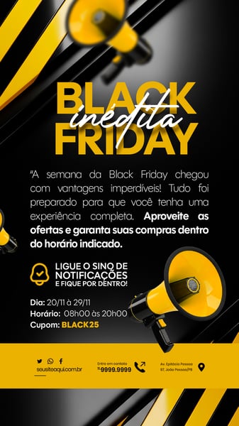 BLACK FRIDAY AVISO COMUNICADO ANÚNCIO STORY SOCIAL MEDIA PSD EDITÁVEL 11