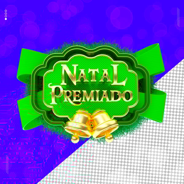 SELO 3D NATAL PREMIADO PARA REDES SOCIAIS