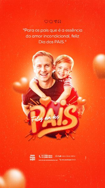 DIA DOS PAIS 11 DE AGOSTO STORIES