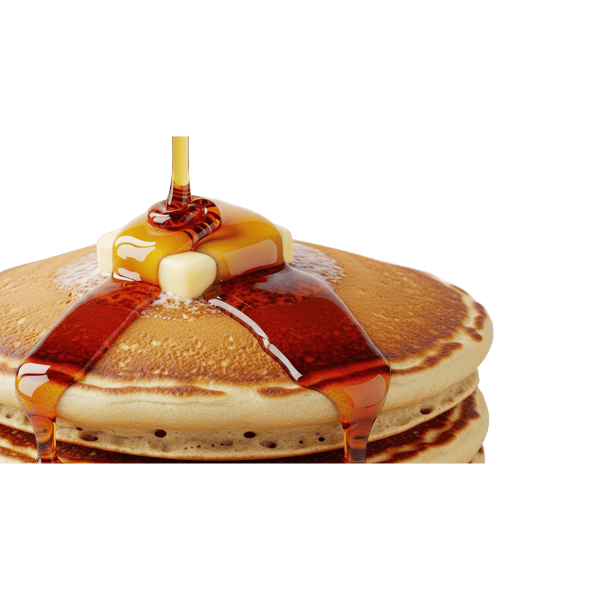 PANQUECAS AMERICANAS COM MANTEIGA E CALDA 1