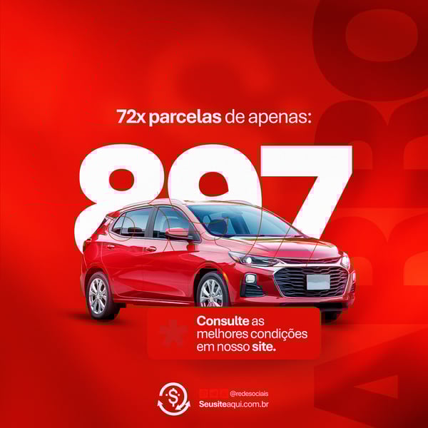 CONSÓRCIO FINANCIAMENTO SEGUROS CONCESSIONÁRIA MOTO CARRO SOCIAL MEDIA PSD EDITÁVEL 7