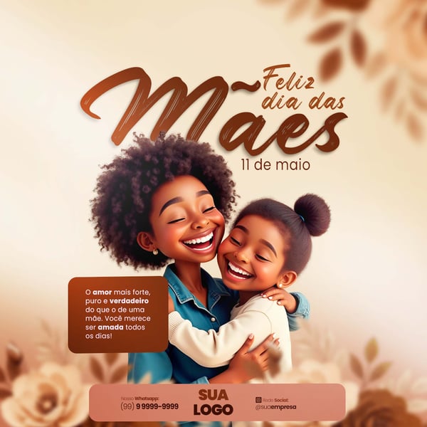 DIA DAS MÃES SOCIAL MEDIA PSD EDITÁVEL