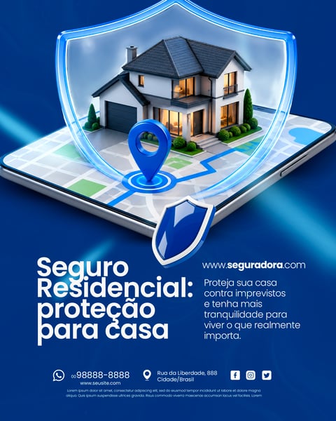 Seguradora Social Media PSD Editável 5