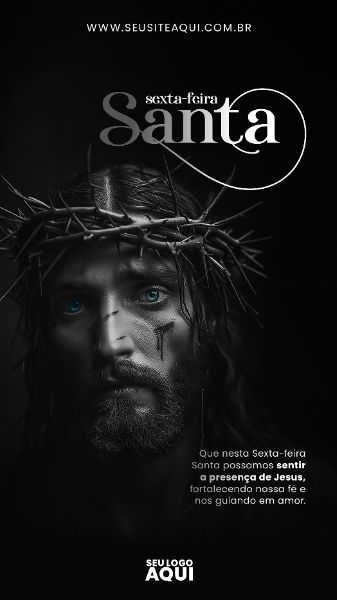 STORY - SEXTA FEIRA-SANTA | SEMANA SANTA | PSD EDITÁVEL