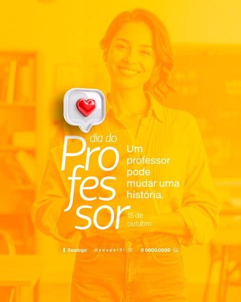 DIA DO PROFESSOR SOCIAL MEDIA PSD FLYER 4