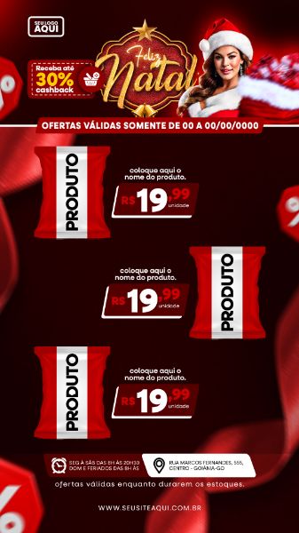 STORY | TABLÓIDE | FOLHETO | FELIZ NATAL | PSD EDITÁVEL