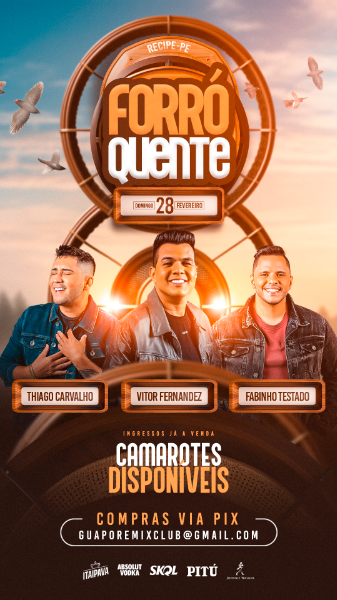 FLYER EVENTO FORRÓ QUENTE STORY