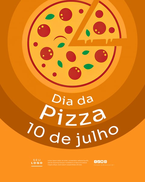 DIA DA PIZZA 10 DE JULHO SOCIAL MEDIA PSD EDITÁVEL FEED 5