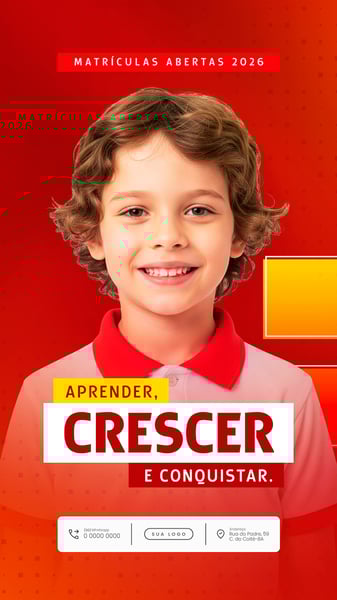 MATRÍCULAS ABERTAS 2026 VOLTA ÀS AULAS SOCIAL MEDIA PSD EDITAVEL (1)