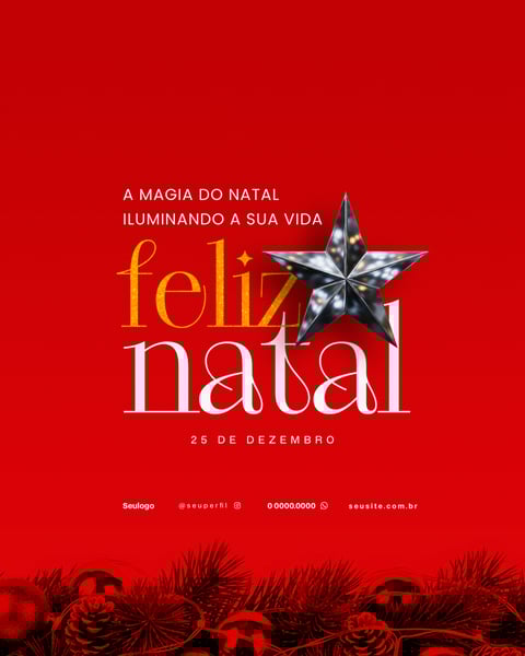 FELIZ NATAL FLYER PSD 4