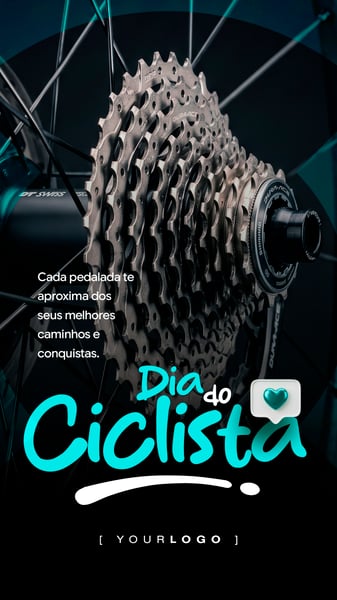 DIA DO CICLISTA MELHORES CAMINHOS SOCIAL MEDIA PSD EDITÁVEL STORY
