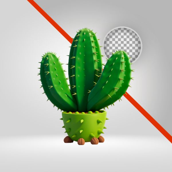 CACTO 3D, MANDACARU, PLANTA DO SERTÃO, VAQUEJADA, CAATINGA, NORDESTE, PNG, FLYER DE SÃO JOÃO, ARRAIÁ, CAVALGADA, ESPINHO