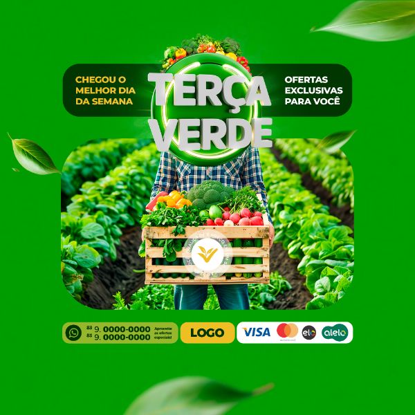 TERÇA VERDE VAREJO HORTIFRUTI SOCIAL MEDIA