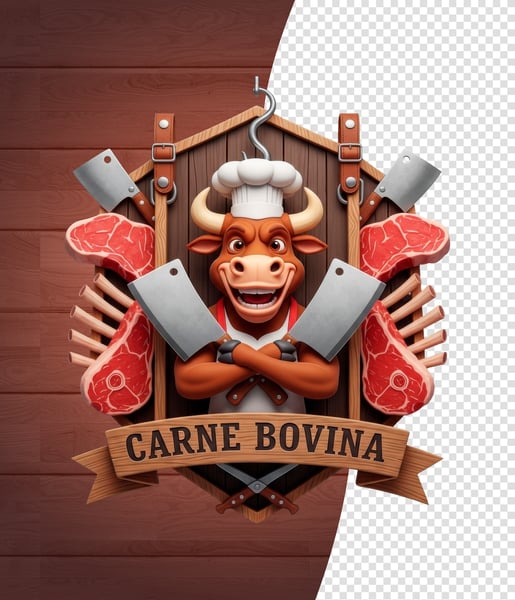 SELOS 3D PARA AÇOUGUE MODELO 02