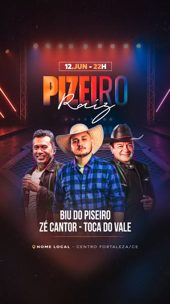 FLYER EVENTO - PISEIRO RAIZ - STORY