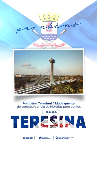 ANIVERSÁRIO DE TERESINA 16 DE AGOSTO ST