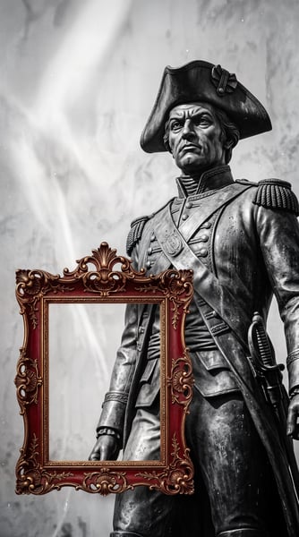 ESTÁTUA DE TIRADENTES COM UM QUADRO AO LADO 4