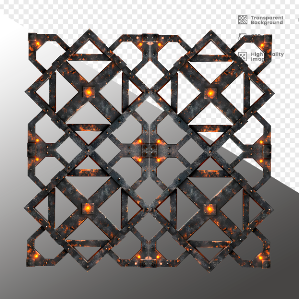 ELEMENTE DE FERRO COM LUZ - ELEMENTO 3D PARA COMPOSIÇÃO - IRON