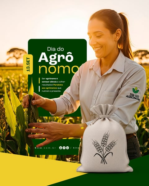 DIA DO AGRÔNOMO 13 DE SETEMBRO SOCIAL MEDIA PSD EDITÁVEL 1
