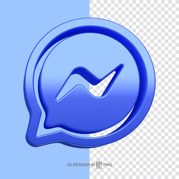 ELEMENTO 3D RENDER MESSENGER ALTA DEFINIÇÃO