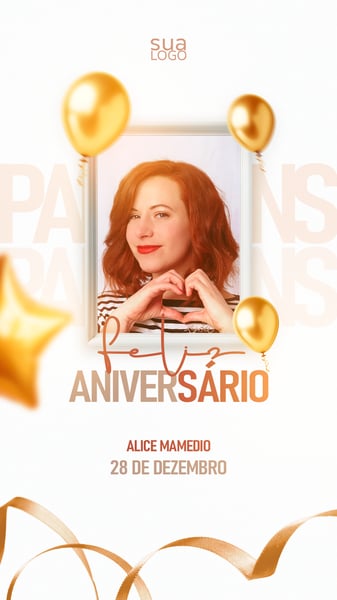 FLYER DE REDE SOCIAL DE FELIZ ANIVERSÁRIO PSD STORY 3