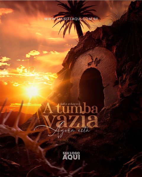 FEED - PÁSCOA | JESUS | PSD EDITÁVEL