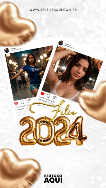 STORY | SEJA BEM VINDO JANEIRO | BEM VINDO 2024 | FELIZ ANO NOVO| PSD EDITÁVEL