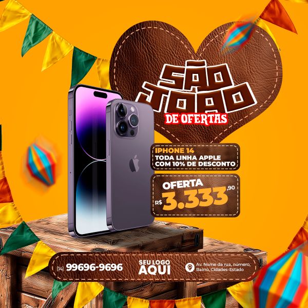 FESTA JUNINA, SÃO JOÃO | SOCIAL MEDIA | PSD EDITÁVEL