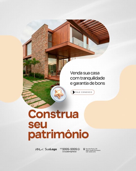 CORRETORA DE IMÓVEIS IMOBILIÁRIO VENDA DE CASAS SOCIAL MEDIA PSD EDITÁVEL 4