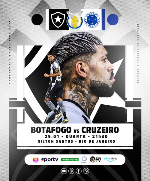 FLYER ESPORTIVO FUTEBOL CAMPEONATO BRASILEIRO BOTAFOGO