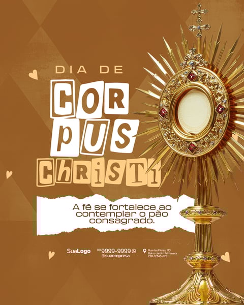 SOCIAL MEDIA DIA DE CORPUS CHRISTI 19 DE JUNHO