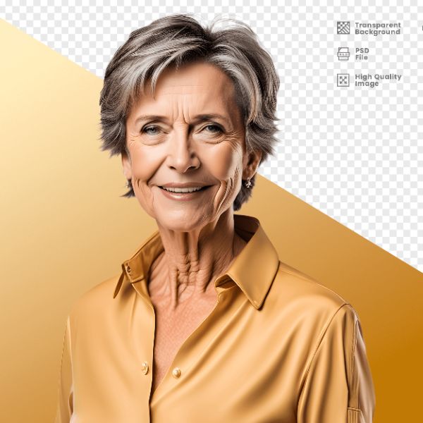 MULHER COM CAMISA AMARELA