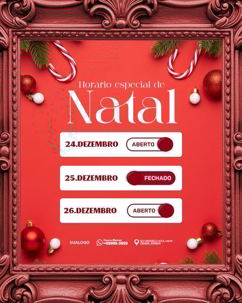 ATENÇÃO HORÁRIO ESPECIAL DE NATAL 4