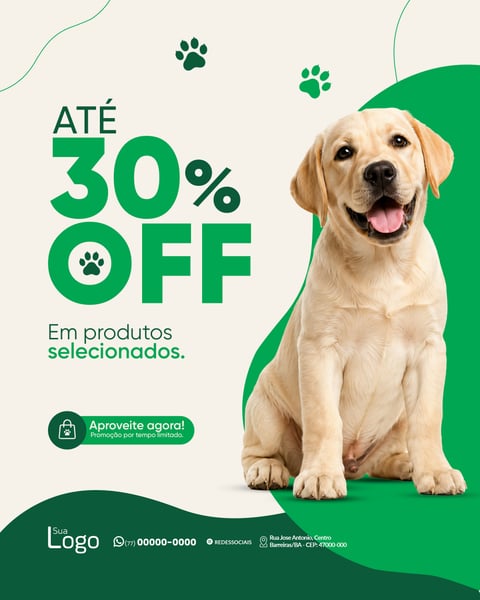 SOCIAL MEDIA PET SHOP PSD EDITÁVEL 2