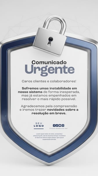 COMUNICADO AVISO STORY SOCIAL MEDIA PSD EDITÁVEL 5