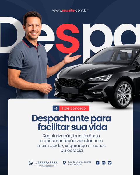 DESPACHANTE VEICULAR SOCIAL MEDIA PSD EDITÁVEL 5