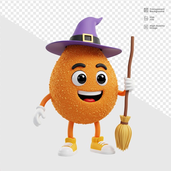 MASCOTE 3D COXINHA 12